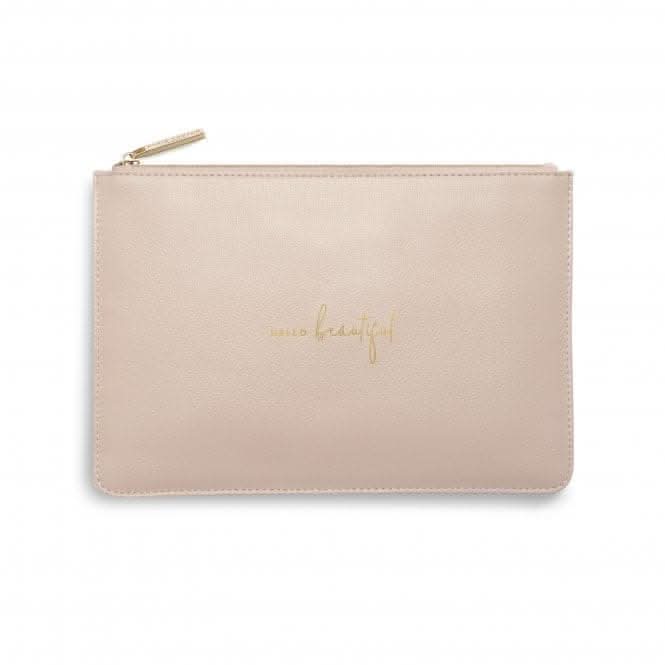 Perfect Hello Beautiful Dusty Pink Pouch KLB612
