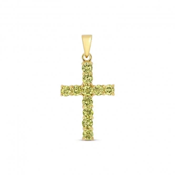 Peridot Cross Pendant PD275P