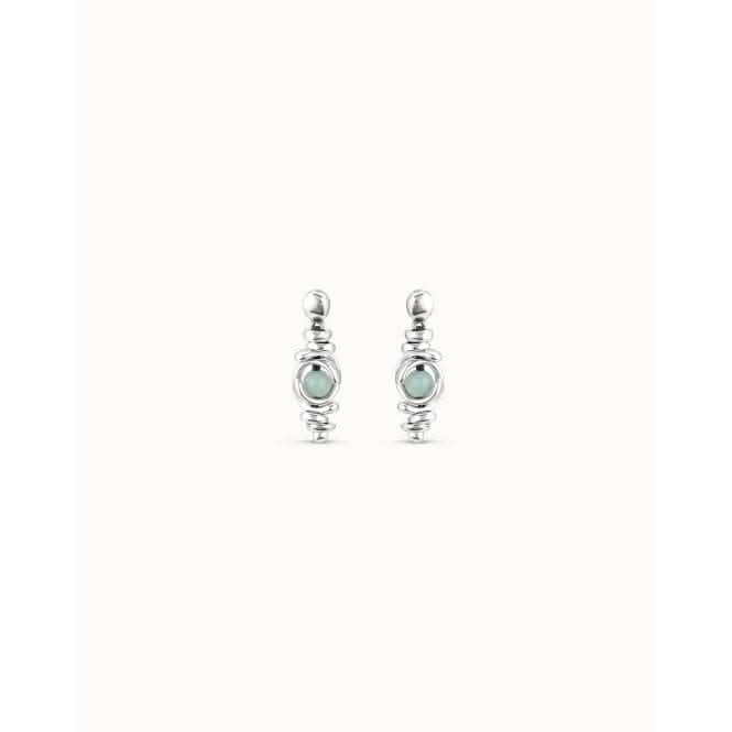 Planets Turquoise Natural Stone EarringsUNOde50PEN0816AZUMTL0U