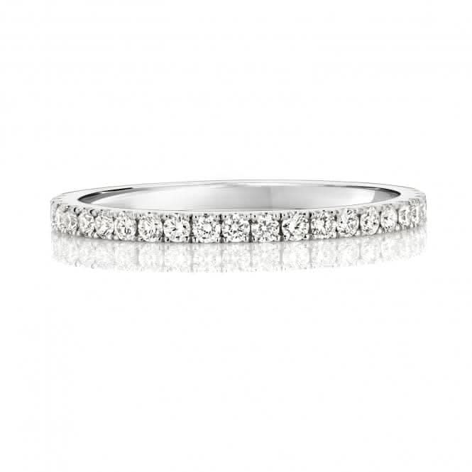 Wedding Band  Platinum Diamond Half Eternity Ring WP268/I