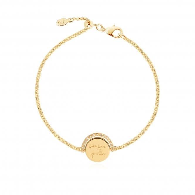 Positivity Pendants Live Love Sparkle Bracelet  4840