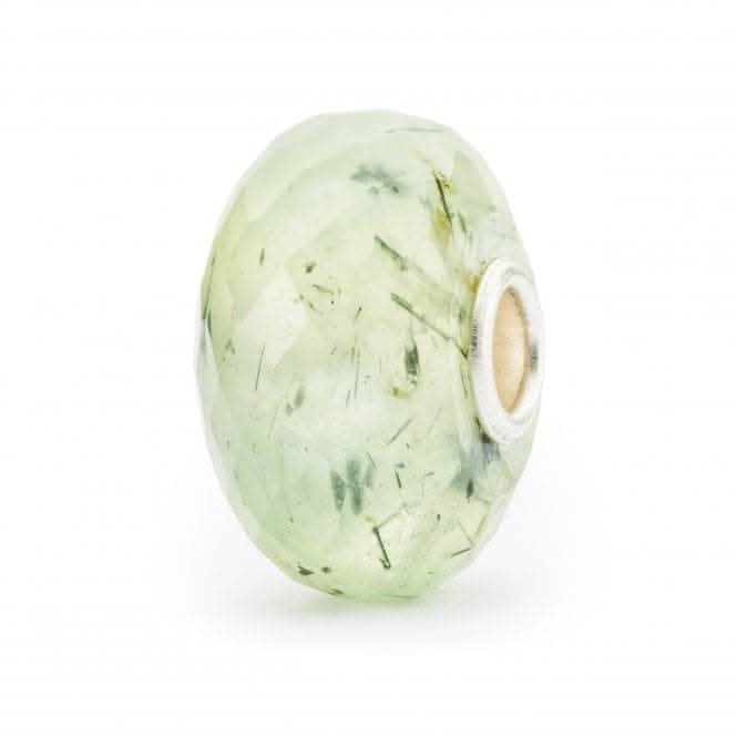 Prehnite with Toumalinated Quartz Bead TSTBE-20041