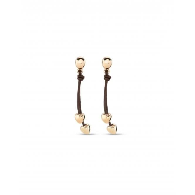 Pretty Love 18k Gold Plated Hearts Earrings PEN0933MARORO0U