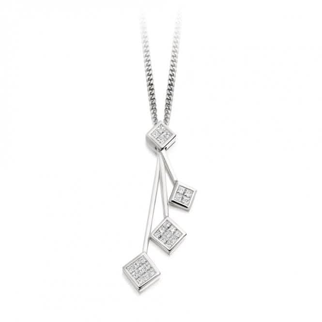Harmony Collection Princess Cut Diamond Pendant 0.55ct
