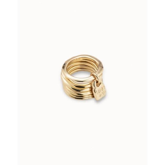 Prisoner Golden Metal Ring ANI0557ORO