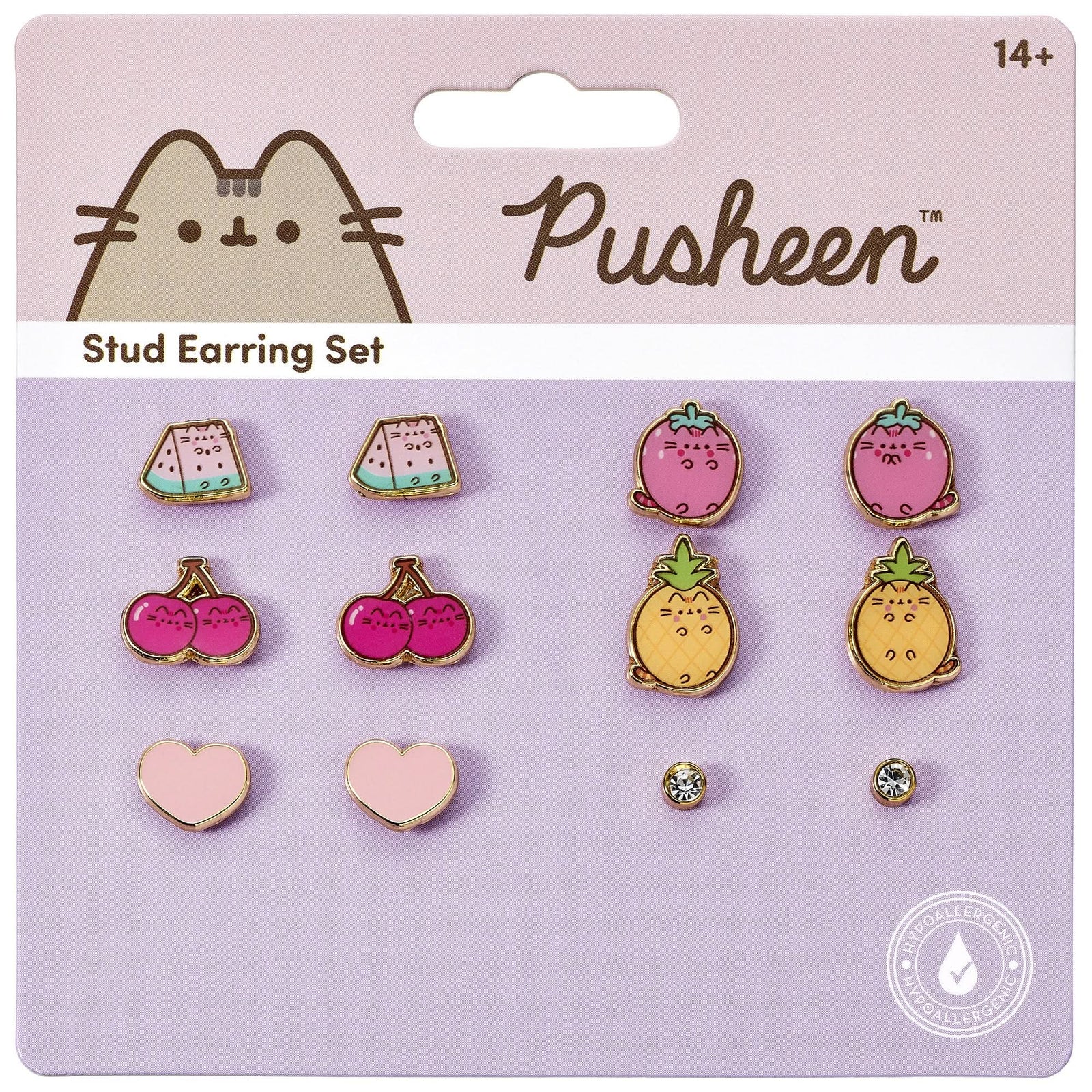Pusheen The Cat Fruits Themed Stud Earring Set PTCES117