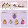 Pusheen The Cat Multi Charm Fruits Themed Necklace Set PTCNS124