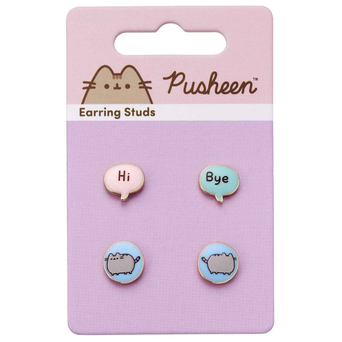 Pusheen the Cat "Hi , Bye" Stud Earrings Set PTCES103PusheenPTCES103
