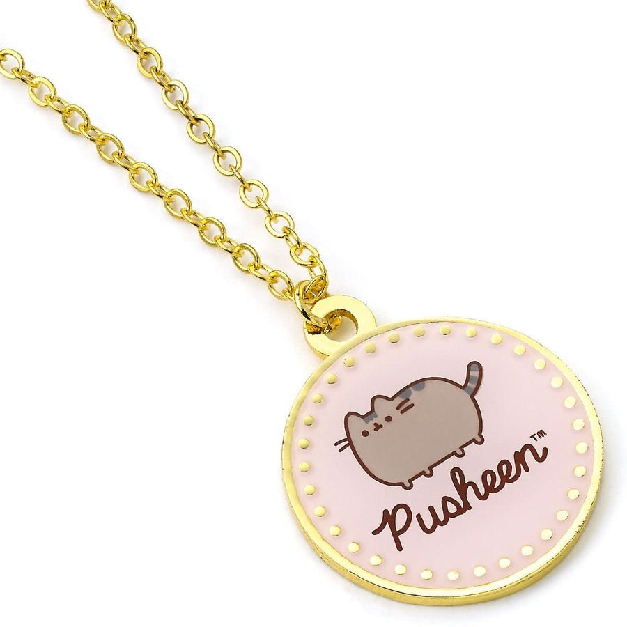 Pusheen the Cat Pink Name Necklace PTCN0102
