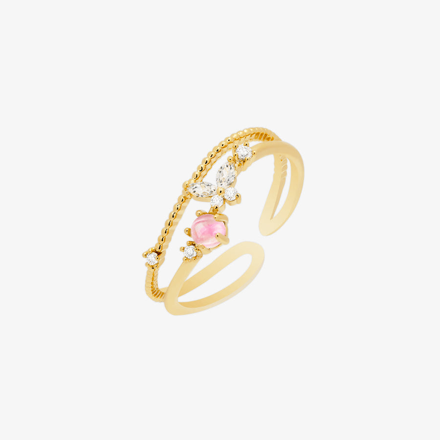 Pink Butterfly Ring