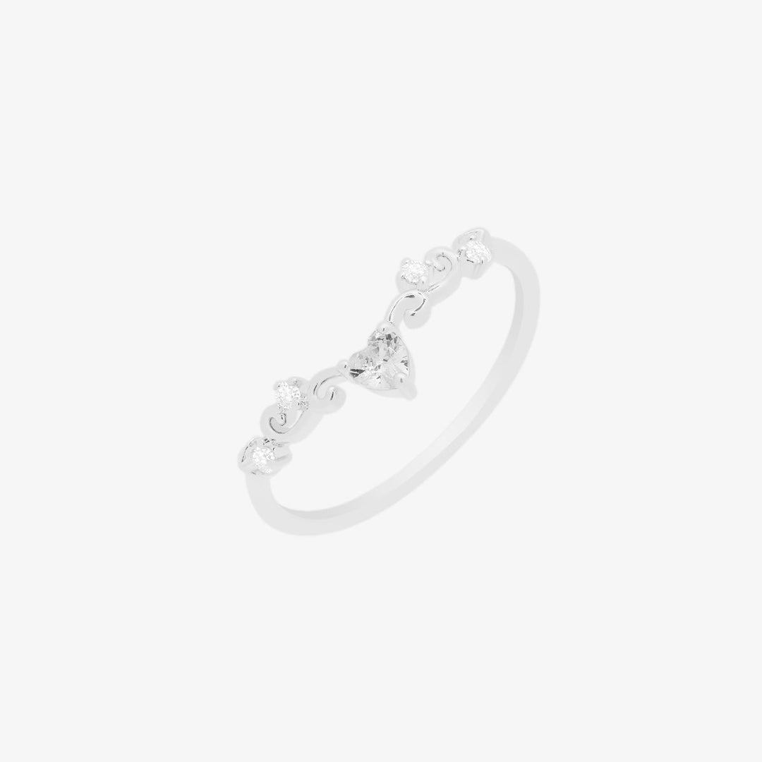 Elegant heart ring-5