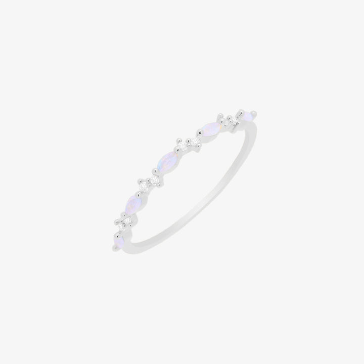 Moonstone braid ring-4