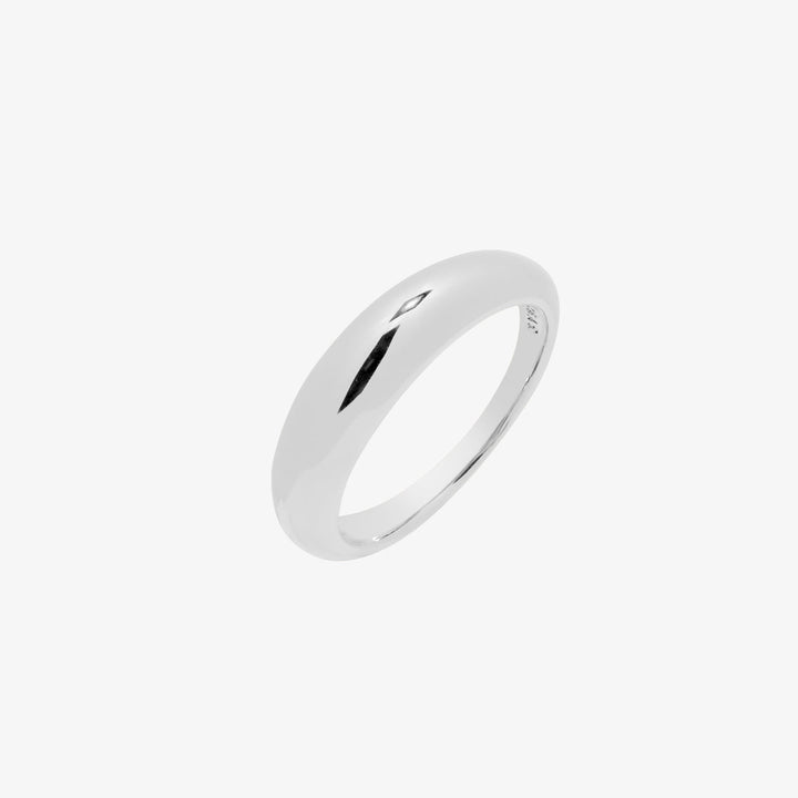 Oval Shaped Volumed Band Ring-0