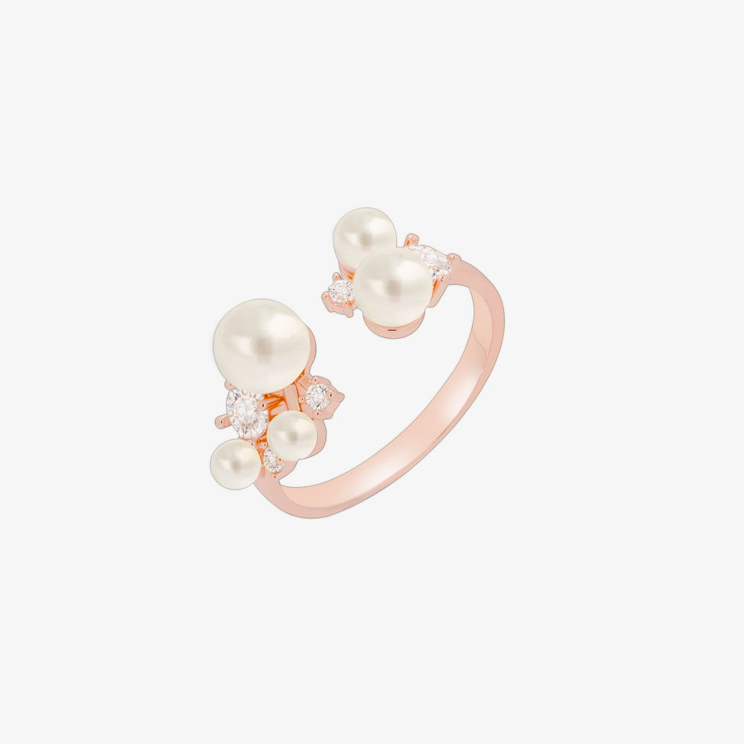 Pearl cubic ring-6