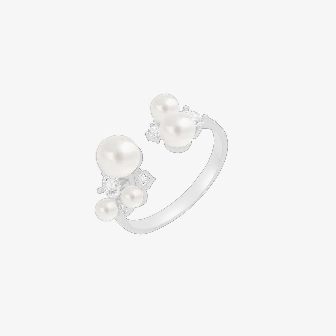 Pearl cubic ring-5