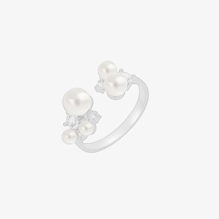 Pearl cubic ring-5