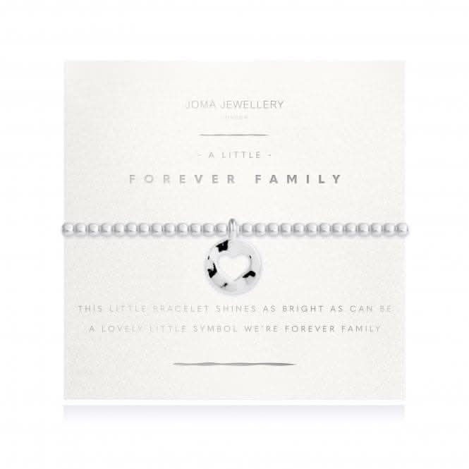 Radiance A Littles Forever Family Silver 17.5cm Stretch Bracelet 4213Joma Jewellery4213