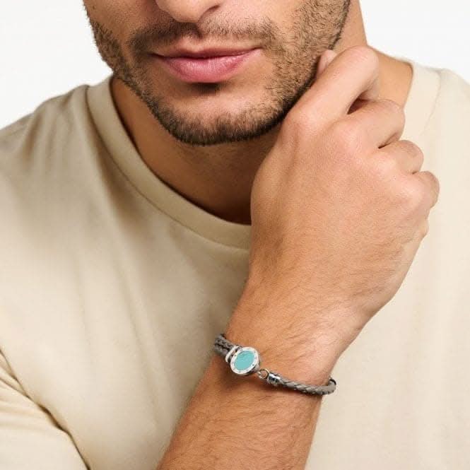 Rebel At Heart Turquoise Disc Bracelet A1864-878-17-L25V