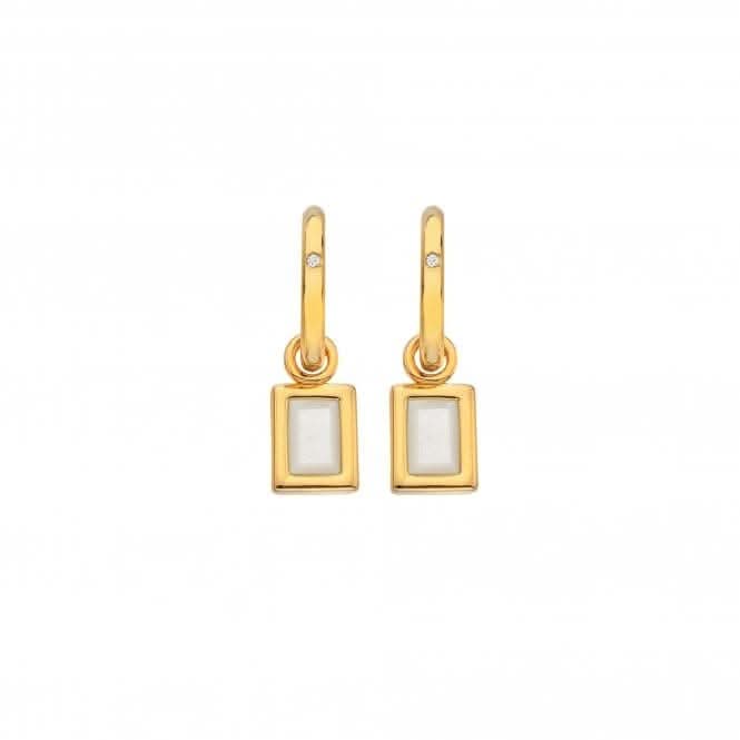 Rectangle Mother of Pearl Earrings DE765Hot Diamonds x GemstonesDE765