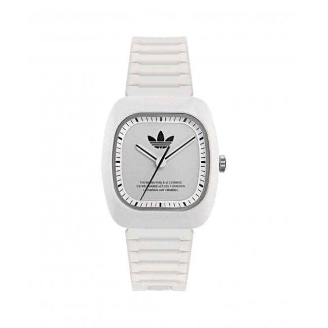 Adidas Retro Wave Two Bio-Ceramic White Unisex Watch AOSY24030