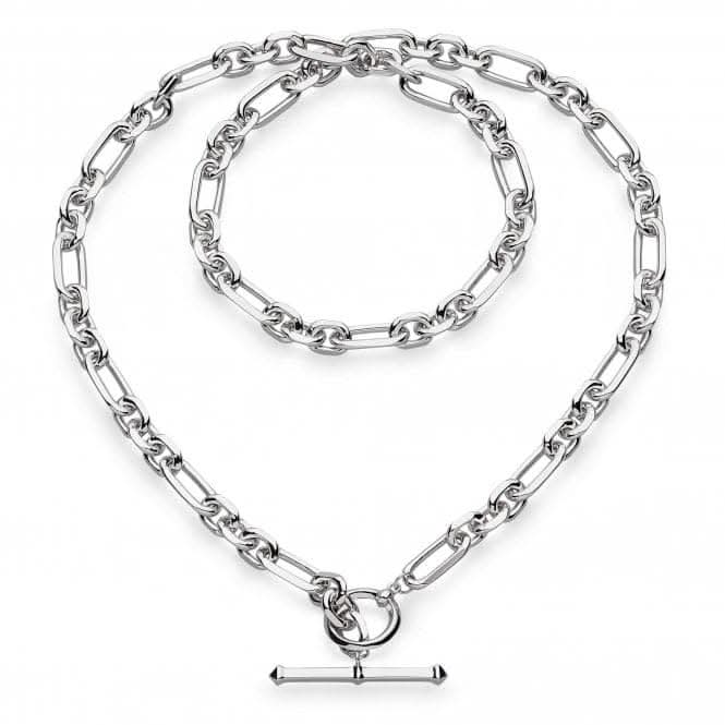 Revival Astoria Figaro 18" Chain T-Bar Necklace 90437RP