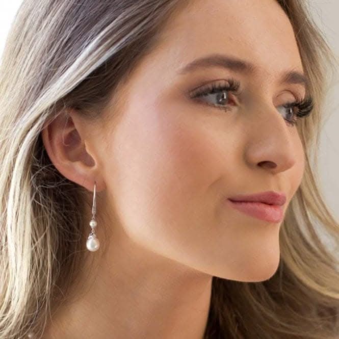 Revival Astoria Glitz Pearl Drop Earrings 50433FPC