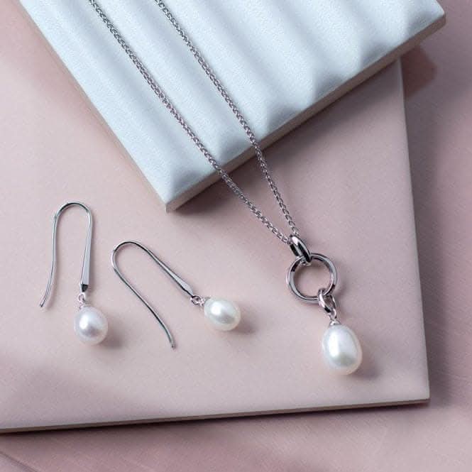 Revival Astoria Pearls Teardrop Pearl Drop Earrings 50431FP