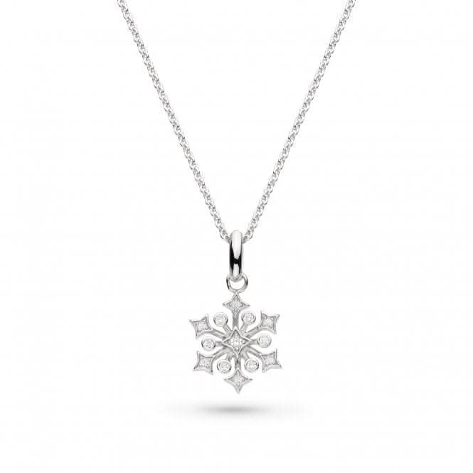 Revival Astoria Snow Zirconia Rhodium Plated 18" Necklace 90485CZ