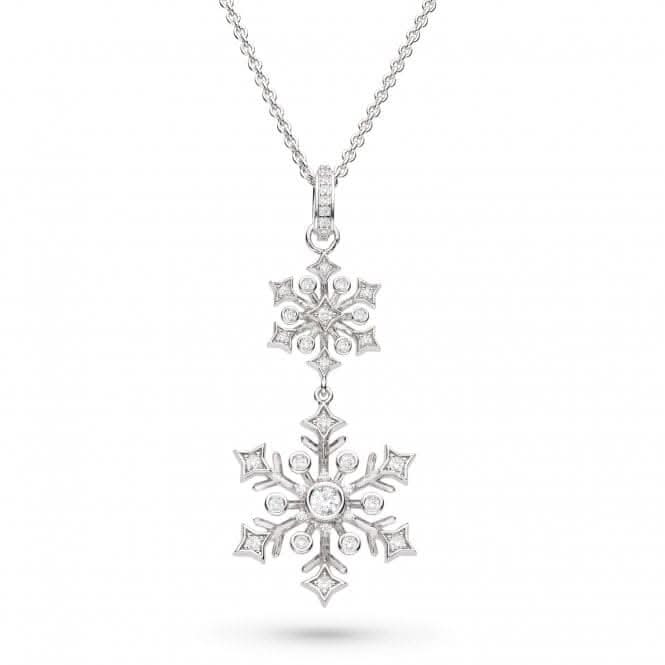 Revival Astoria Snow Zirconia Rhodium Plated Grande 18" Necklace 90486CZ