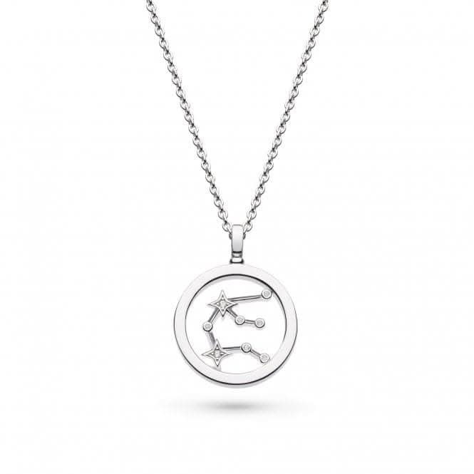 Revival Céleste Constellation Zirconia Rhodium Plated Aquarius 18" Necklace 90471AQU