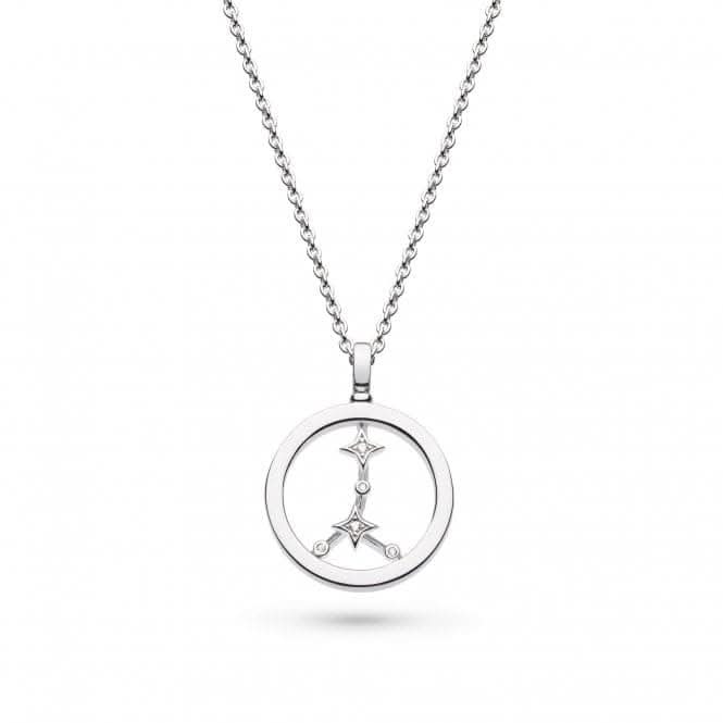 Revival Céleste Constellation Zirconia Rhodium Plated Cancer 18" Necklace 90471CAN