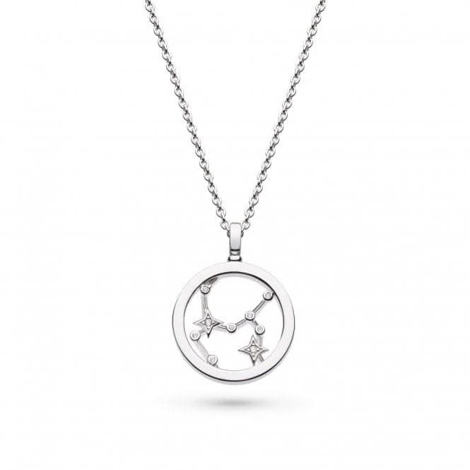 Revival Céleste Constellation Zirconia Rhodium Plated Sagittarius 18" Necklace 90471SAG