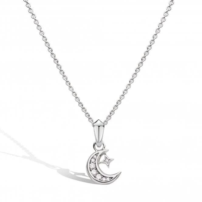 Revival Celeste Pavé Zirconia Moon 17" Necklace 90492CZ
