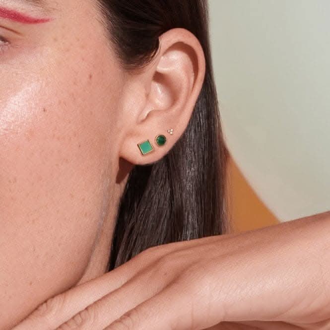 Revive Square Stud Earrings DE762