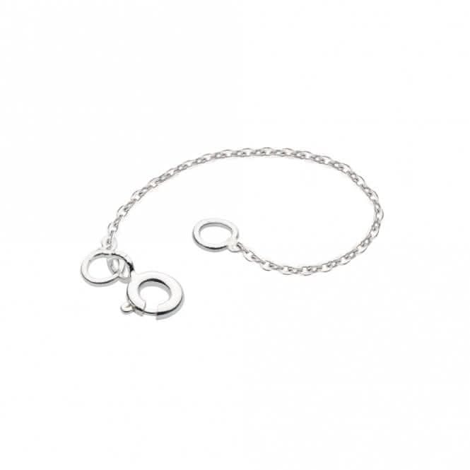 Rhodium Plated Diamond Cut Cable Chain Extender - 2" KHEXTDC2RP