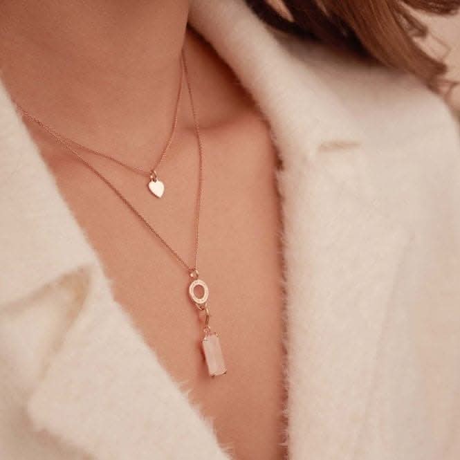 Rose Gold Charming Chain Necklace X0278-415-40