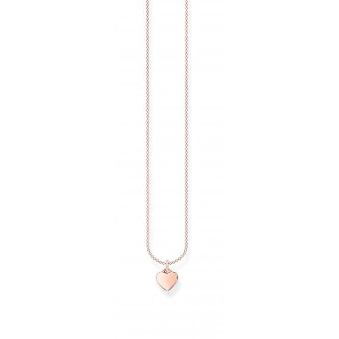 Rose Gold Heart Necklace KE2049-415-40
