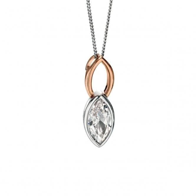 Fiorelli Silver Rose Gold Plated Pendant P4321C