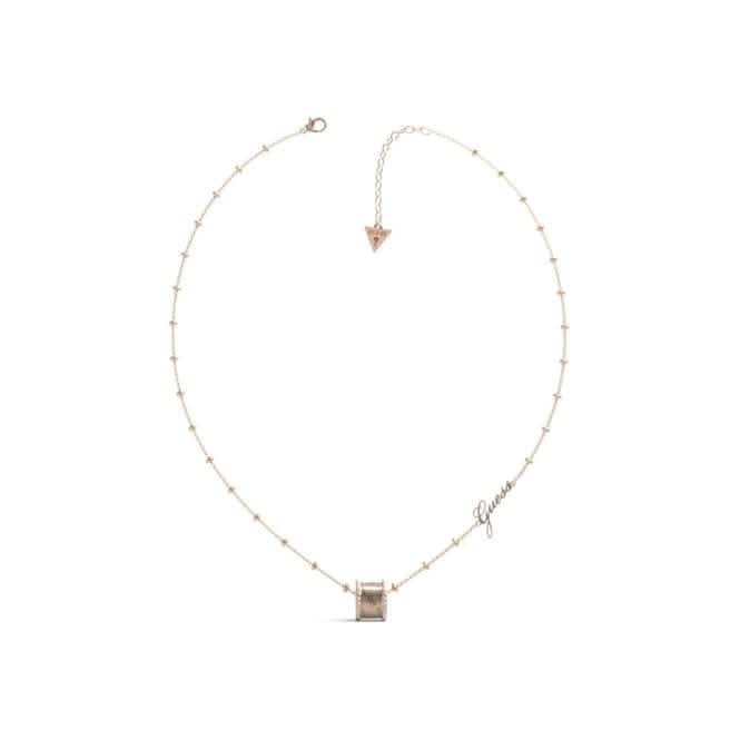 Rose Gold Plated Crystal 4G Logo Band Necklace UBN01153RG