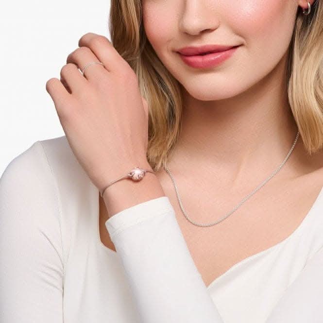 Rose Gold Plated Nylon Heart Bracelet A2123 - 597 - 40Thomas Sabo Karma BeadsA2123 - 597 - 40
