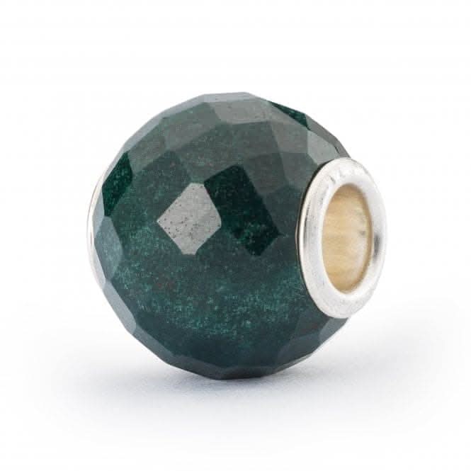 Round Green Chalcedony Facet Bead TSTBE-00034