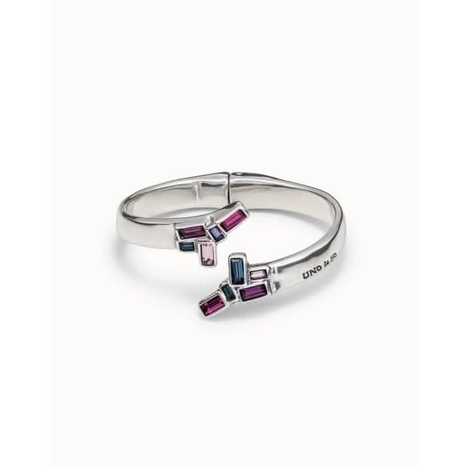 Roundandround Multicolor Faceted Crystal BraceletUNOde50PUL1960MCLMTL0L