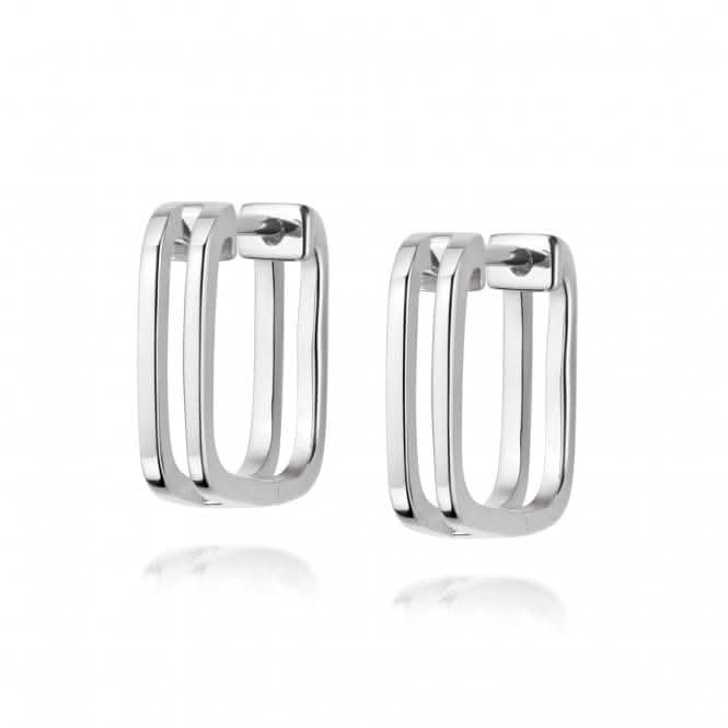 Rupi Huggie Hoop Sterling Silver Earrings HUG16_SLVDaisyHUG16_SLV