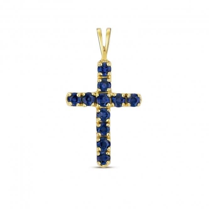Sapphire Cross Pendant PD276S