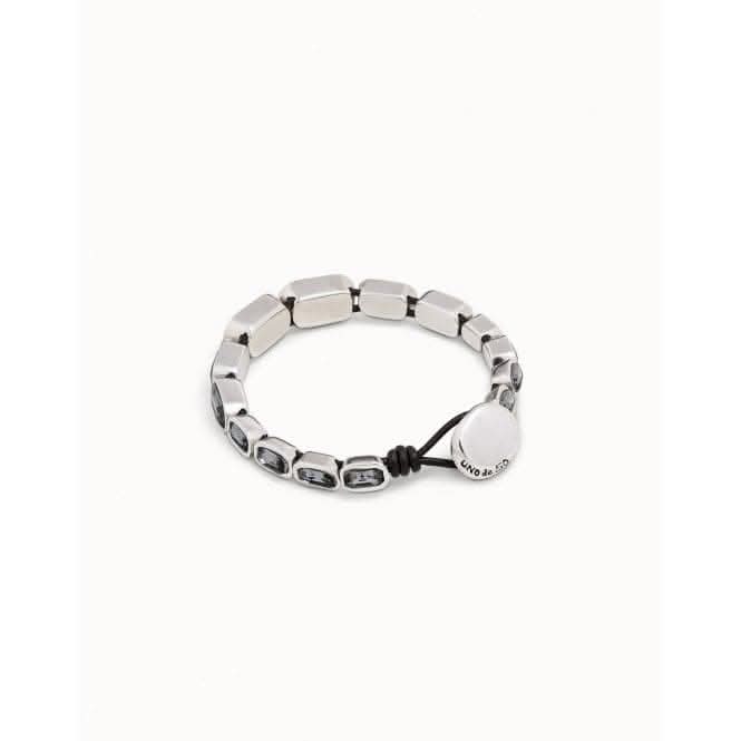Scales Grey Faceted Crystal BraceletUNOde50PUL2159NGRMTL0L