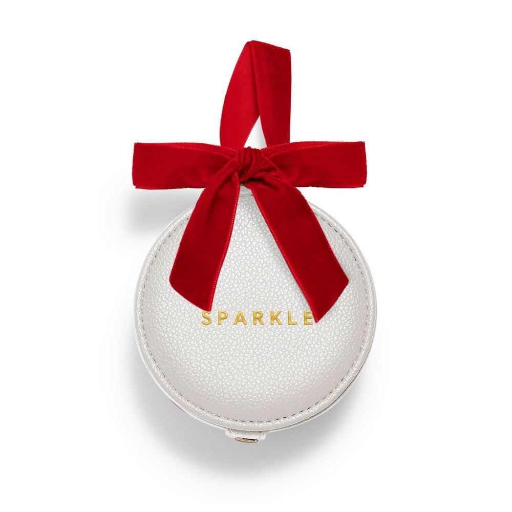 Season To Sparkle Bauble Jewellery Box Silver Plated 7793
