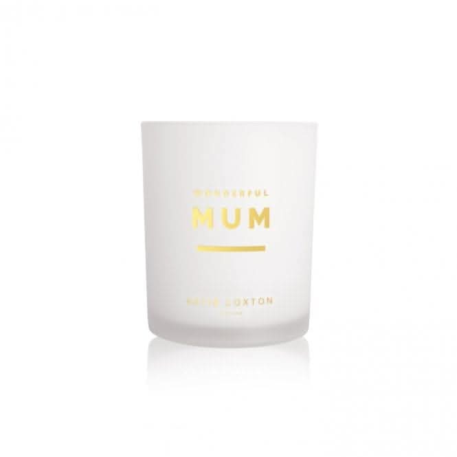 Sentiment Wonderful Mum White Orchid And Soft Cotton Candle KLC158