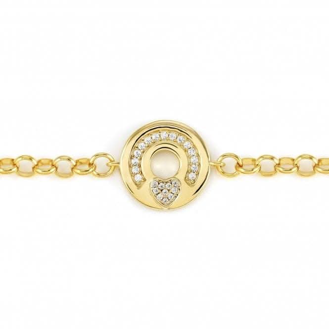 Sentimental Zirconia Yellow Gold Heart Bracelet 149202/008Nominations149202/008