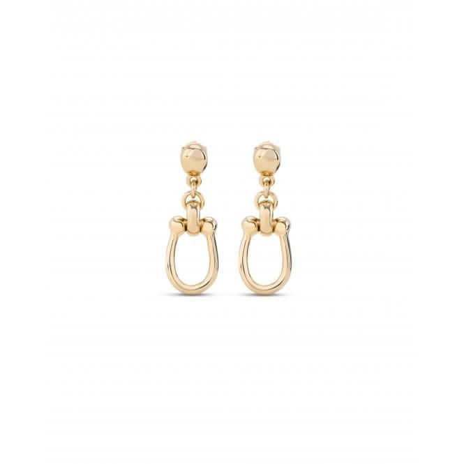 Serotonin 18k Gold-Plated Medium Link Earrings PEN0944ORO0000U