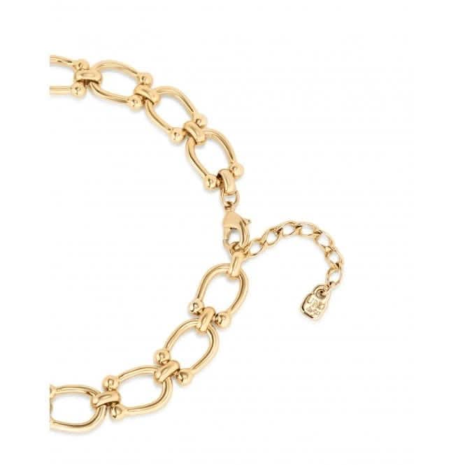 Serotonin 18k Gold Plated Medium Links Necklace COL1898ORO000UNOde50COL1898ORO000